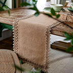 Natural Jute Table Runner with Decorative Edge – image 11