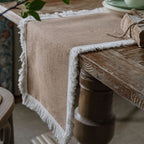 Natural Jute Table Runner with Decorative Edge – image 3