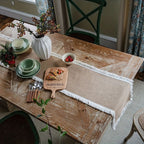 Natural Jute Table Runner with Decorative Edge – image 7