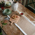 Natural Jute Table Runner with Decorative Edge – image 2