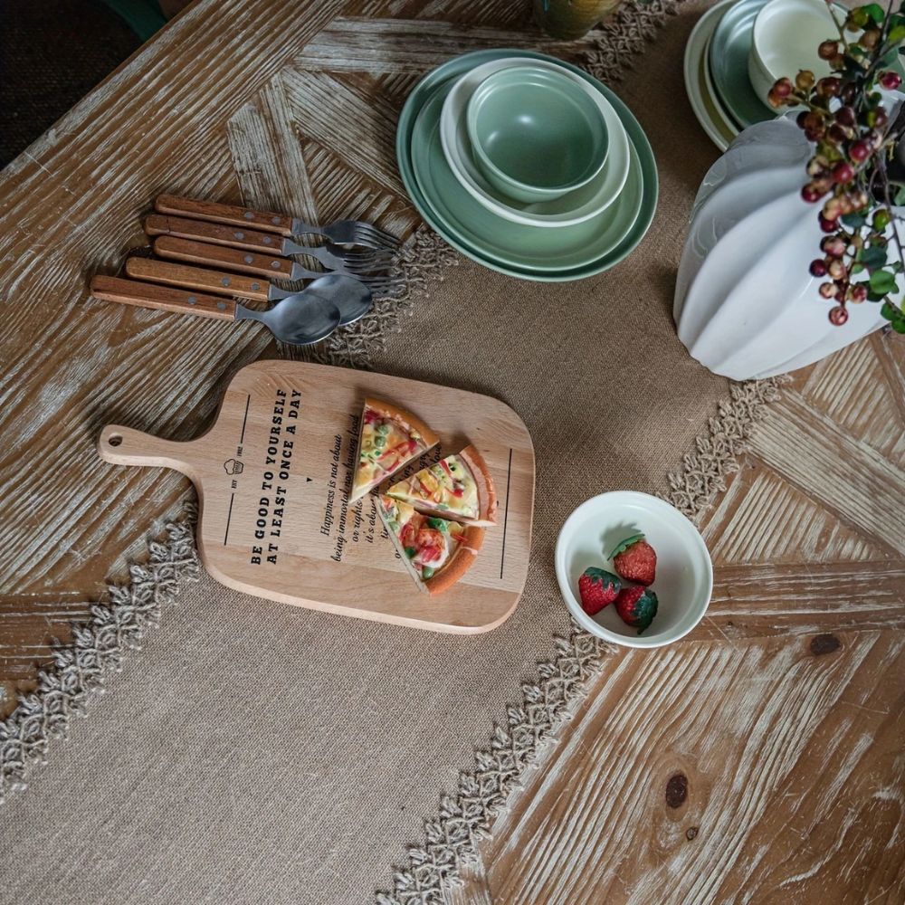 Natural Jute Table Runner with Decorative Edge – image 5