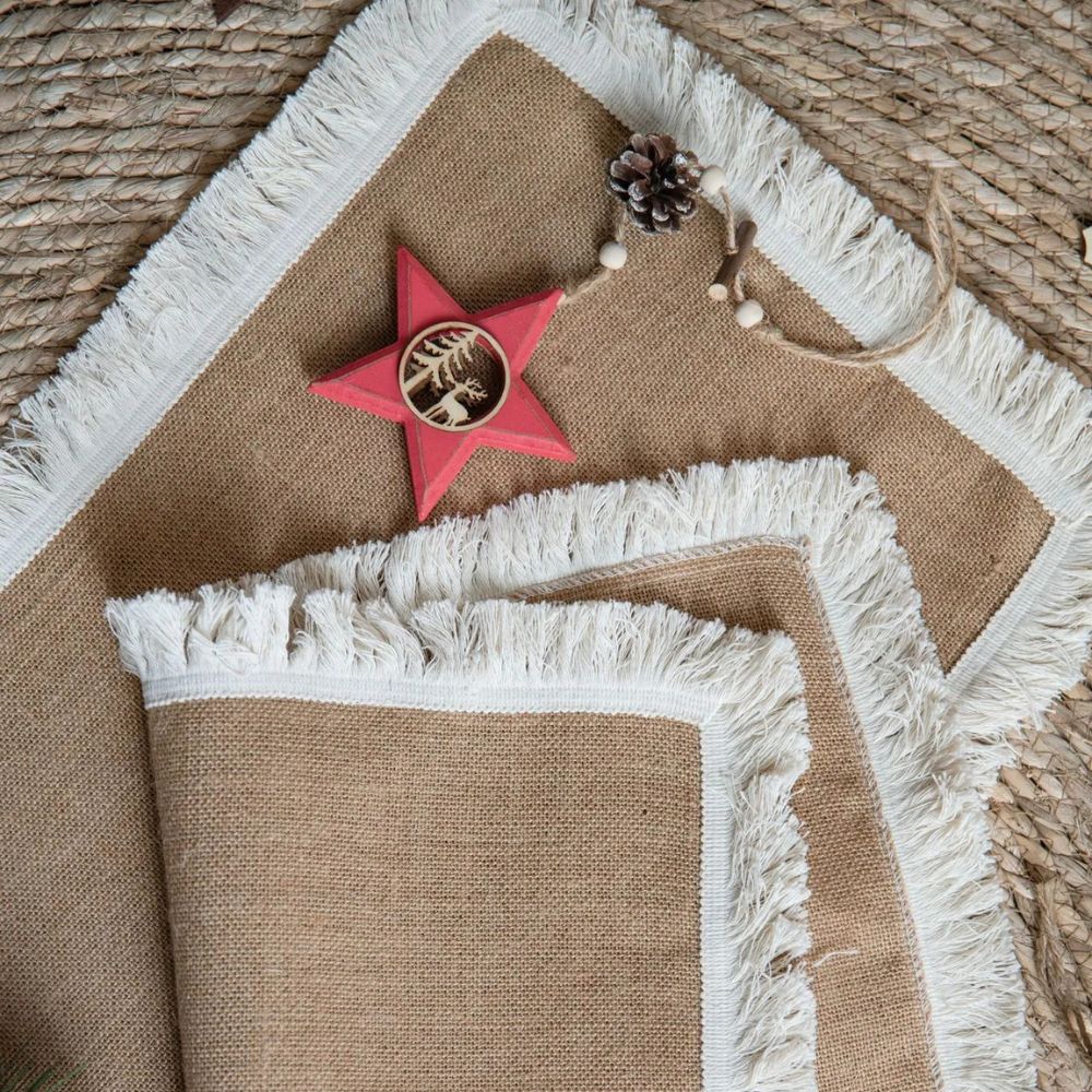 Natural Jute Table Runner with Decorative Edge – image 8