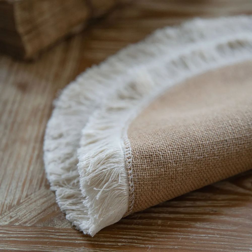Natural Jute Table Runner with Decorative Edge – image 9