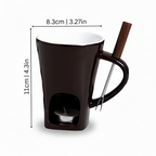 Ceramic Tealight Fondue Mug Set, Pack of Two — product view 5