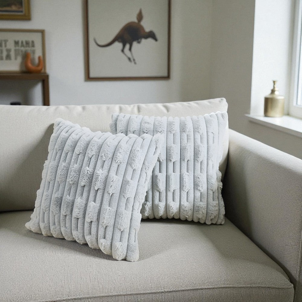 Plush Ribbed Cushion Cover – image 7