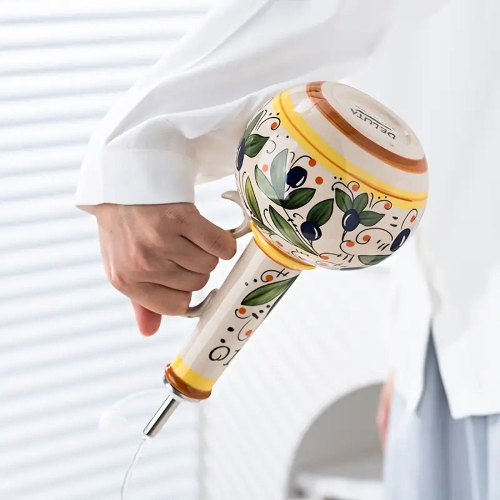 Hand-Painted Ceramic Oil and Vinegar Dispenser Bottle - product view 4