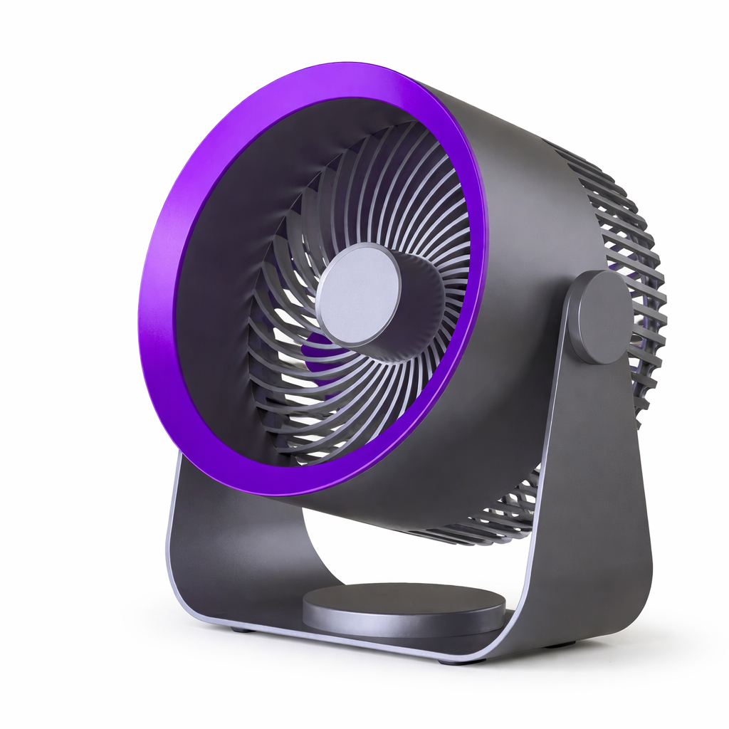 Portable USB-C Desk Fan, 3 Speeds with USB or 4000mAh Options — product view 1