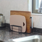 Steel Chopping Board Rack, Kitchen Worktop Organiser - product view 1