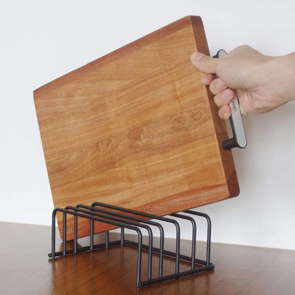 Steel Chopping Board Rack, Kitchen Worktop Organiser - product view 3