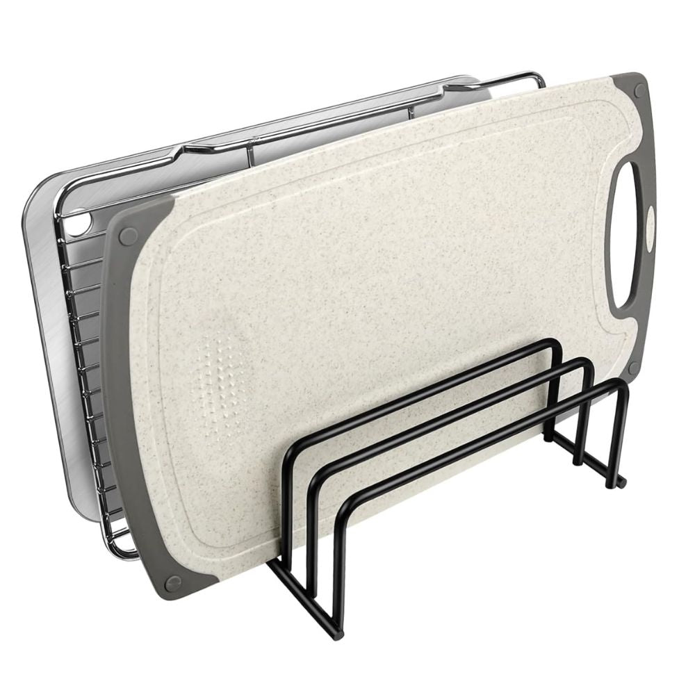 Steel Chopping Board Rack, Kitchen Worktop Organiser - product view 4