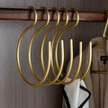 S Shaped Metal Wardrobe Hangers, Set of 5