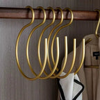 S Shaped Metal Wardrobe Hangers, Set of 5