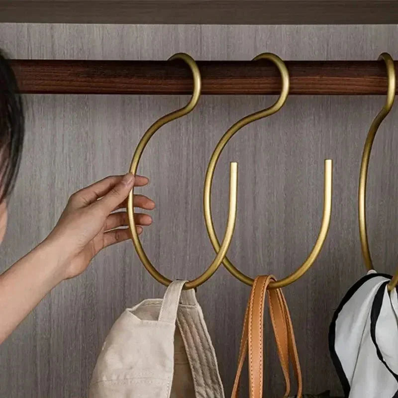 S Shaped Metal Wardrobe Hangers, Set of 5
