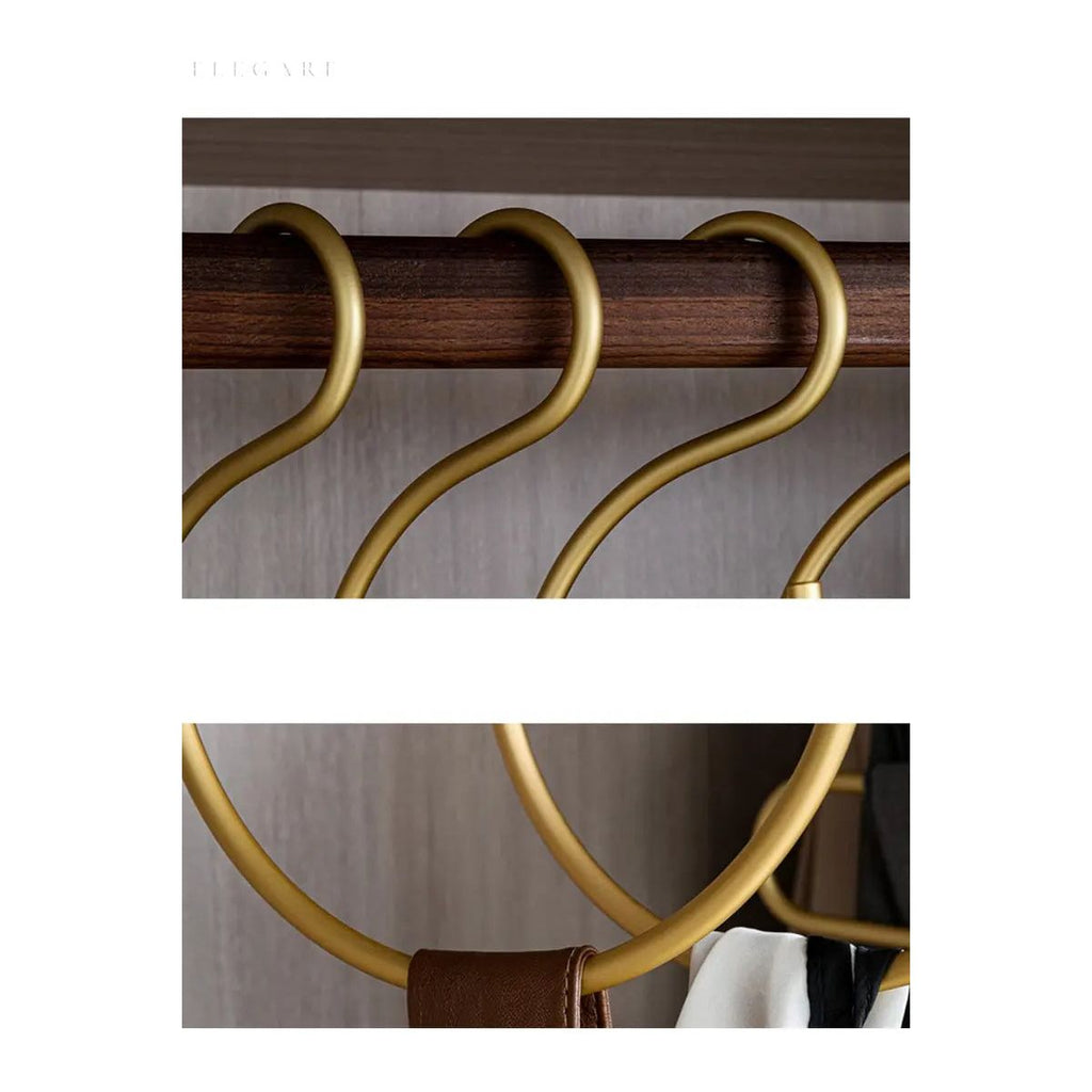 S Shaped Metal Wardrobe Hangers, Set of 5