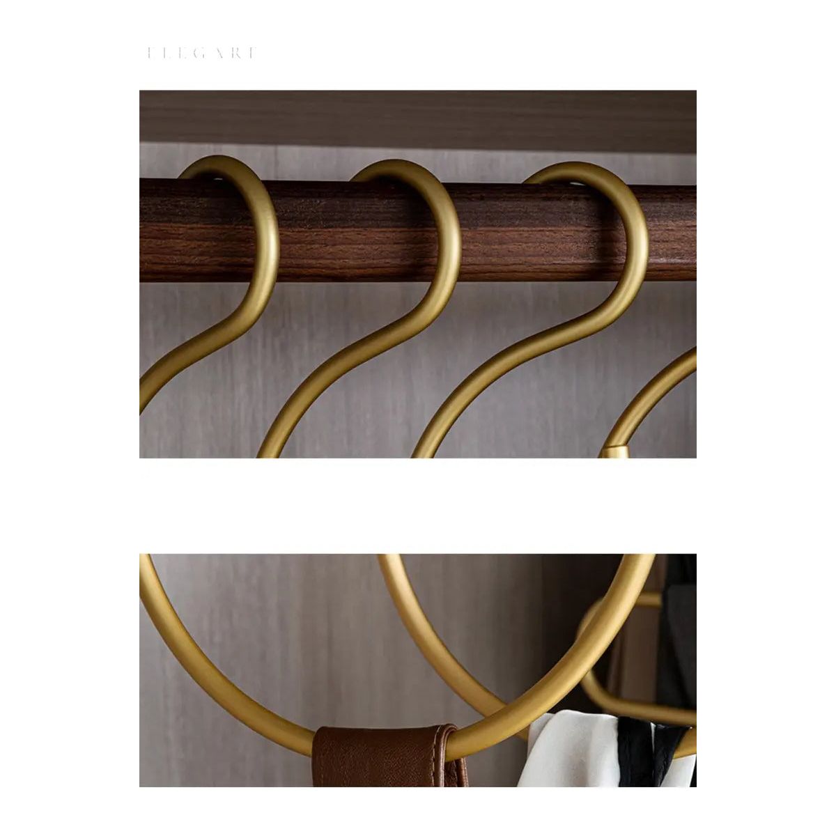 S Shaped Metal Wardrobe Hangers, Set of 5