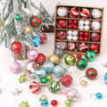 Christmas Tree Ornament Set, Shatterproof Plastic Baubles - product view 1