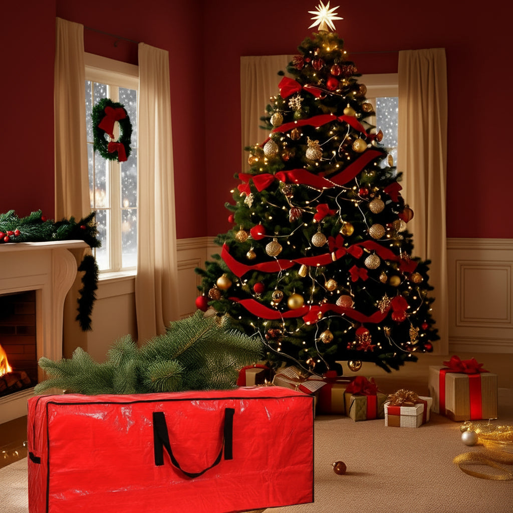 Christmas Tree Storage Bag Heavy Duty Waterproof Plastic Organiser
