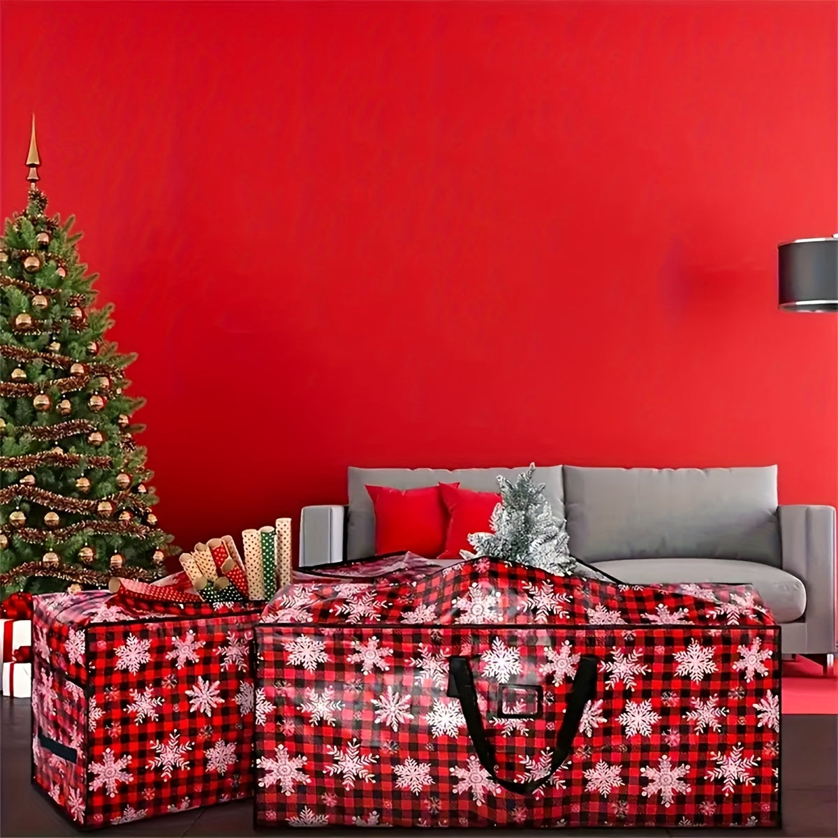 Christmas Tree Storage Bag Heavy Duty Waterproof Plastic Organiser