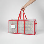 Christmas Ornament Storage Box Large Zippered Plastic Organiser