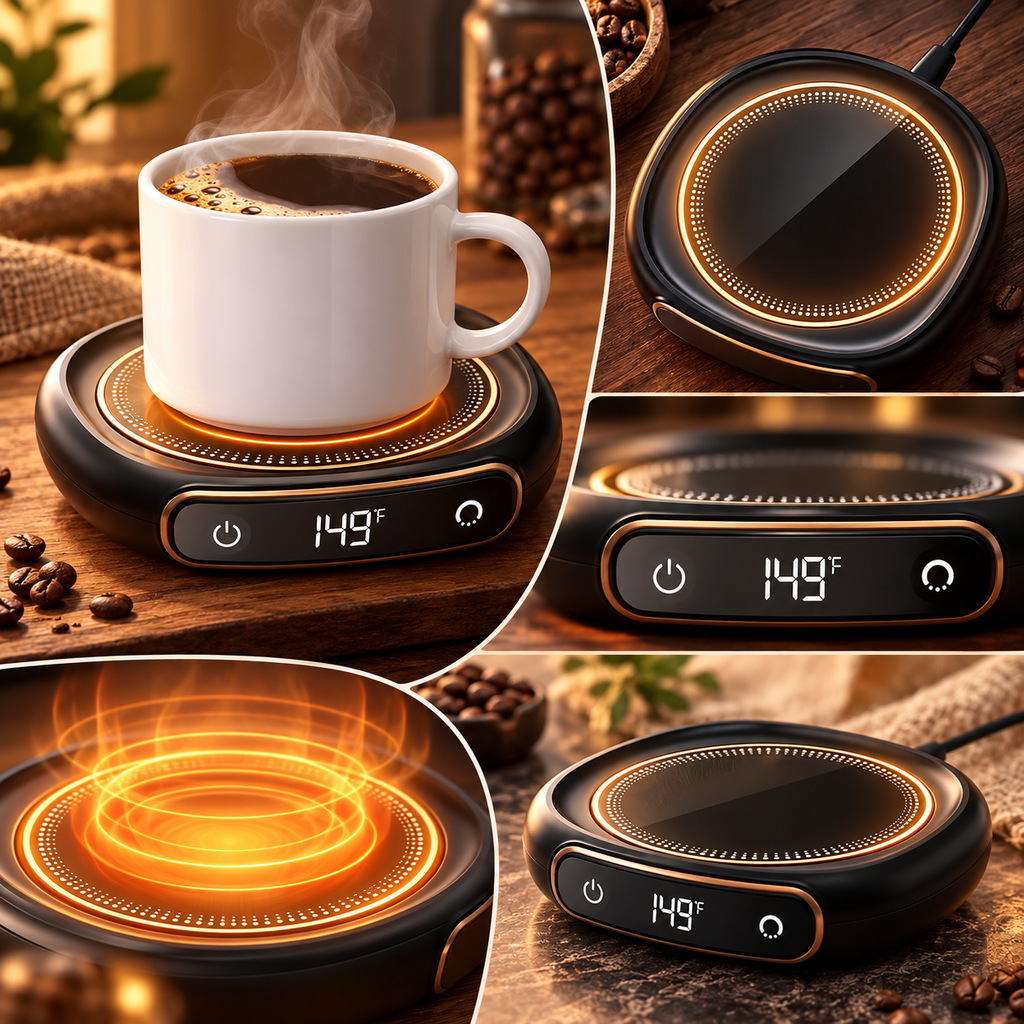 Coffee Mug Warmer USB Rechargeable Temperature Control