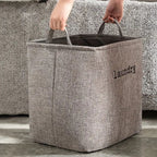 Rectangular Foldable Fabric Laundry Basket – image 4