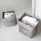 Rectangular Foldable Fabric Laundry Basket – image 2