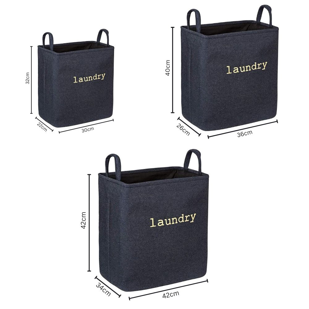 Rectangular Foldable Fabric Laundry Basket – image 11