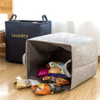 Rectangular Foldable Fabric Laundry Basket – image 5
