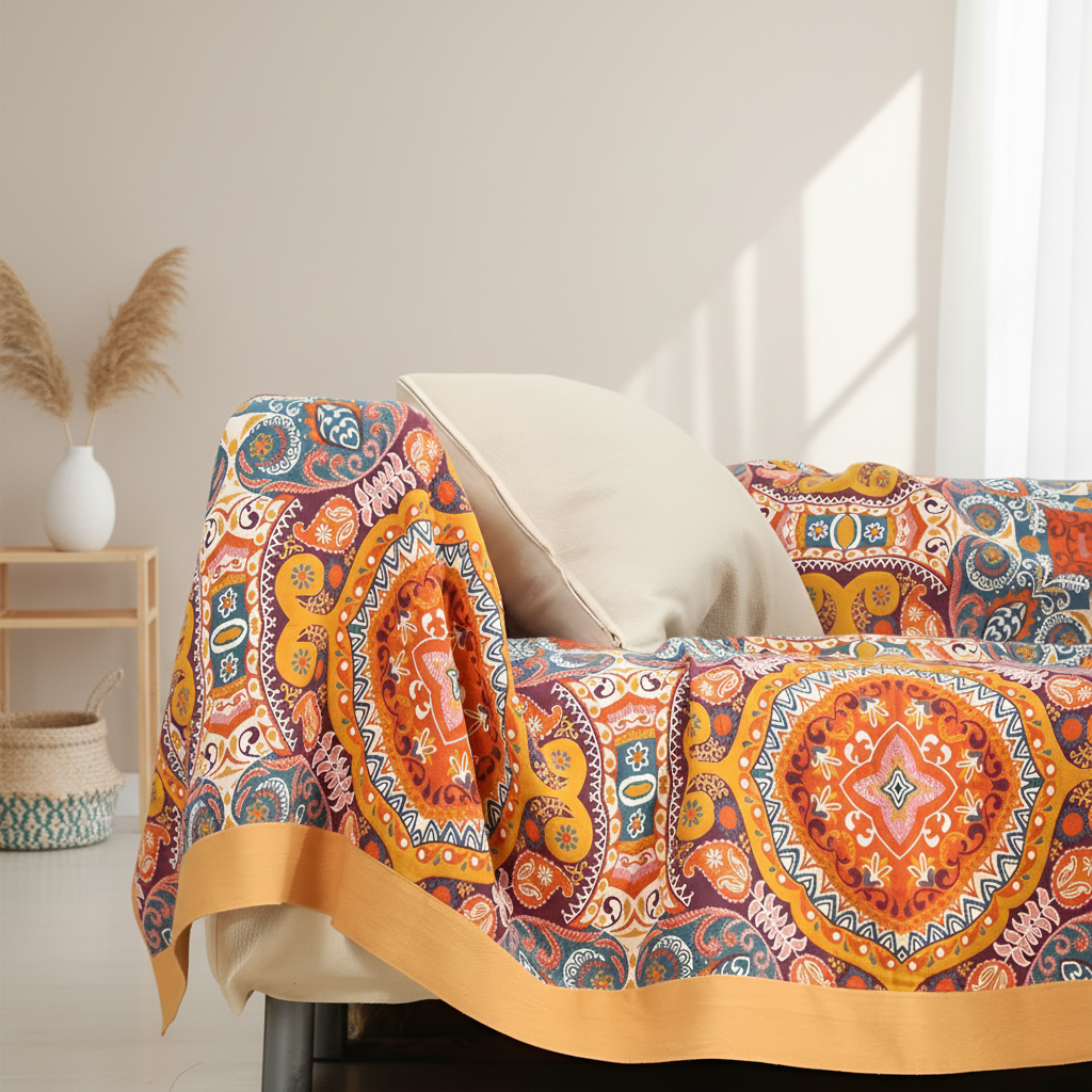 Boho Reversible Cooling Throw Blanket — product view 6