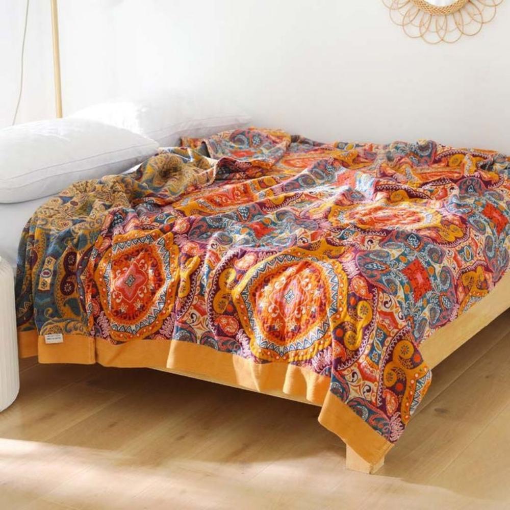 Boho Reversible Cooling Throw Blanket — product view 2