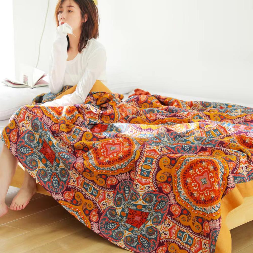 Boho Reversible Cooling Throw Blanket — product view 7