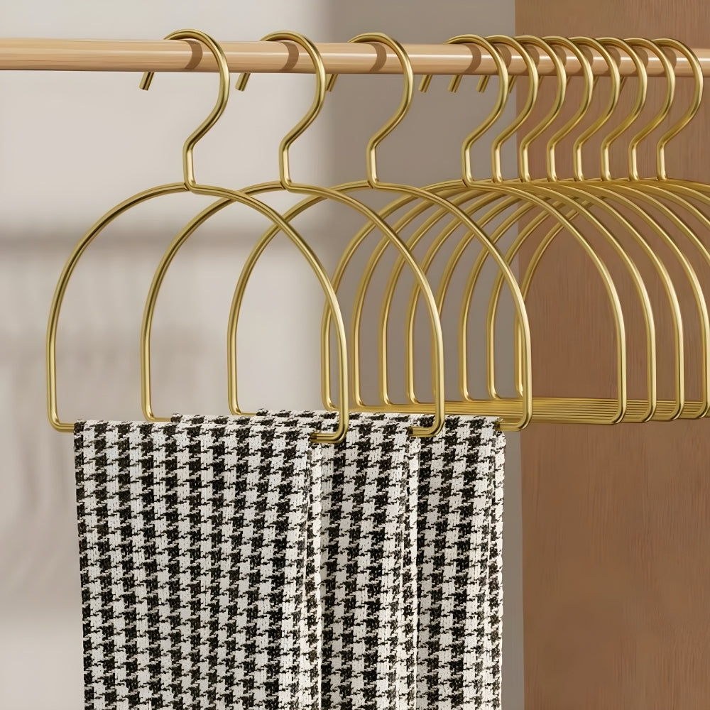 Curved Aluminium Scarf Hangers Set of 4 – image 1
