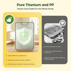 Cutting Board Double Sided Metal Kitchen Prep Board