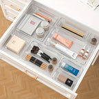 Drawer Organiser Plastic Storage Trays Set Kitchen Office Bathroom