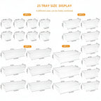 Drawer Organiser Plastic Storage Trays Set Kitchen Office Bathroom