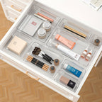 Drawer Organiser Plastic Storage Trays Set Kitchen Office Bathroom