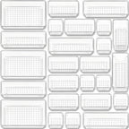 Drawer Organiser Plastic Storage Trays Set Kitchen Office Bathroom