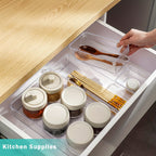 Drawer Organiser Plastic Storage Trays Set Kitchen Office Bathroom