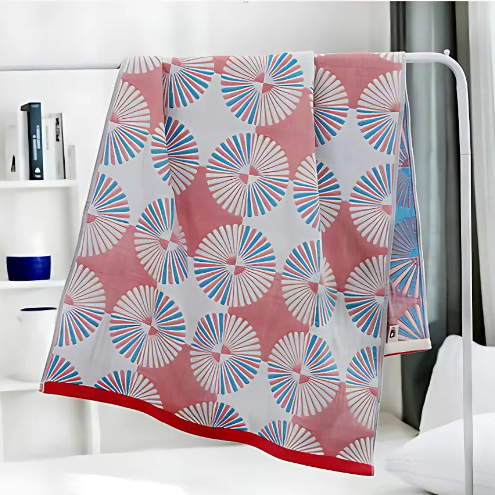 Floral Jacquard Cotton Bath Towel – image 2