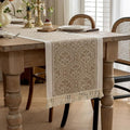 Damask Floral Tassel Table Runner – image 11