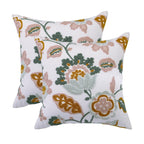 Tufted Floral Embroidered Cushion Cover – image 5