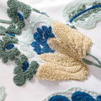 Tufted Floral Embroidered Cushion Cover – image 7