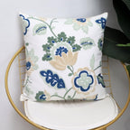 Tufted Floral Embroidered Cushion Cover – image 4