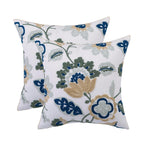 Tufted Floral Embroidered Cushion Cover – image 3