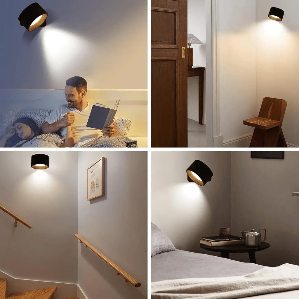 Rotating USB Rechargeable Magnetic Wall Light