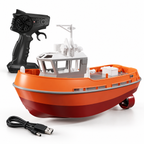 Dual Motor Rc Tugboat Electric Remote Controlled Fun
