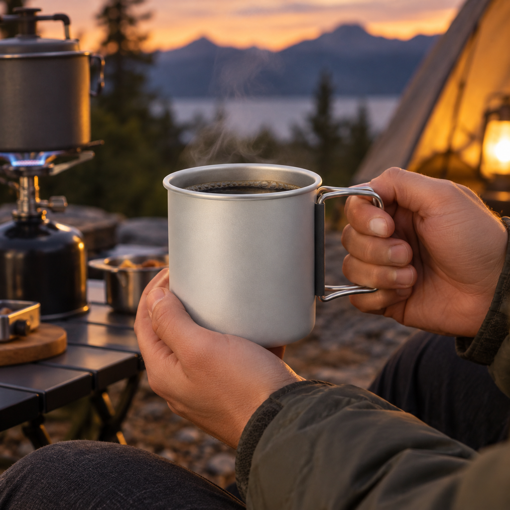 Aluminium Mug Insulated Camping Outdoor Recreation