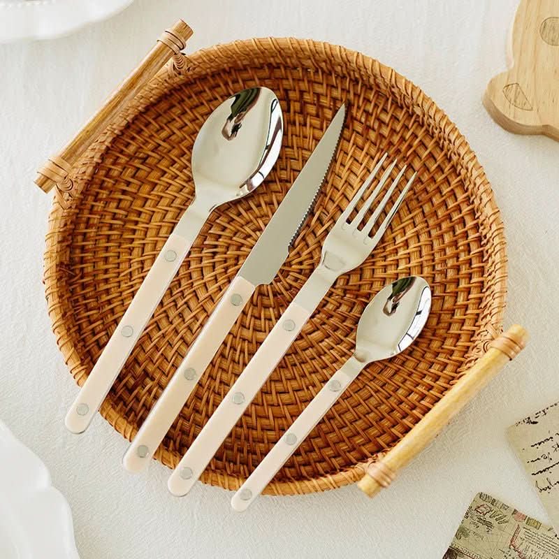 Engraved Handle Cutlery Set, 24 Pieces – product image 3