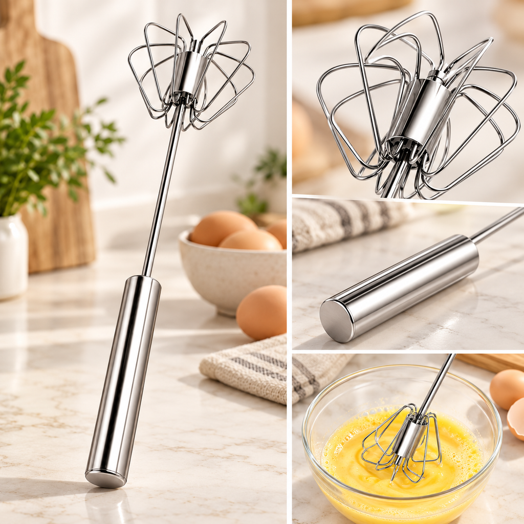 Egg Beater Manual Whisk Kitchen Utensil