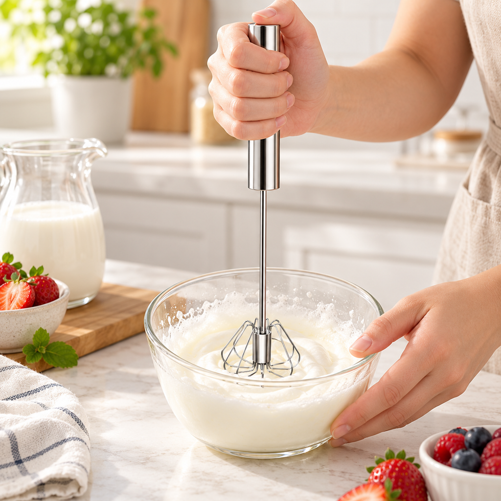 Egg Beater Manual Whisk Kitchen Utensil